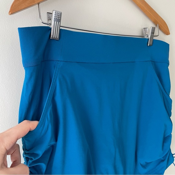 Columbia Anytime Casual Skort Athletic Outdoors Skirt Ruched Blue Size Large - Picture 5 of 8